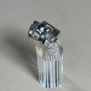 925 Sterling Silver Electroform Modernist Sculptural Statement Ring Size 6 Bold